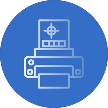 Print test Vector Icon Design