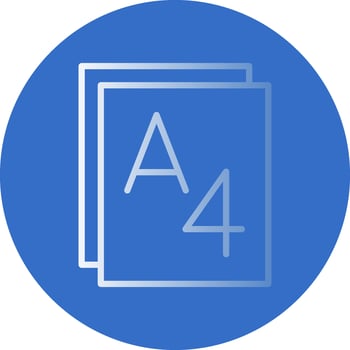 Paper size Vector Icon Design