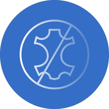No leather Vector Icon Design