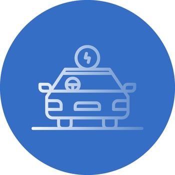 Hybrid car Vector Icon Design