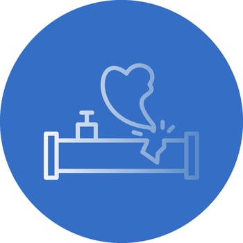 Gas leak Vector Icon Design