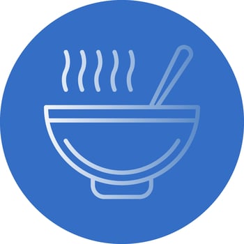 Soup Vector Icon Design