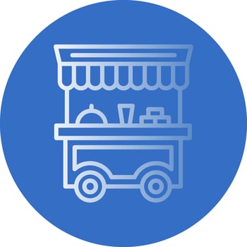 Food cart Vector Icon Design