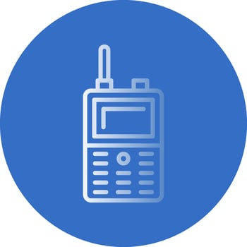 Walkie talkie Vector Icon Design