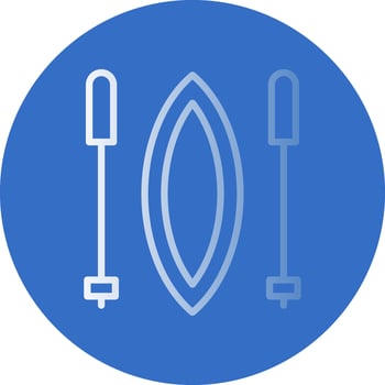 Slalom Vector Icon Design