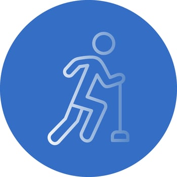 Curling Vector Icon Design