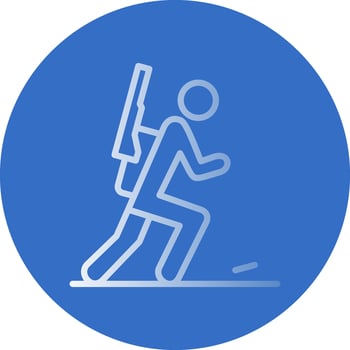 Biathlon Vector Icon Design