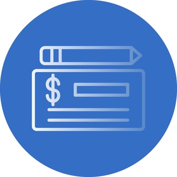 Cheque Vector Icon Design