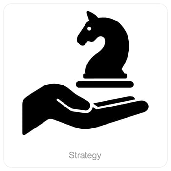 Strategy and planning icon concept vector