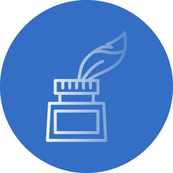 Inkwell Vector Icon Design