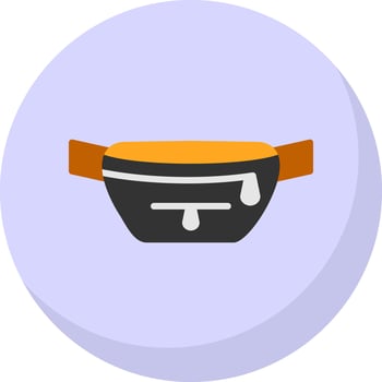 Fanny pack Vector Icon Design