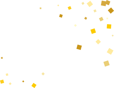 Golden Squares Confetti png