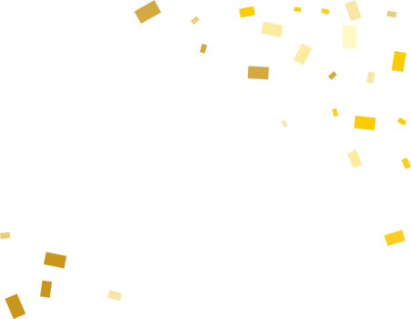 Bright Modern Pattern with Golden Rectangle Confetti. png