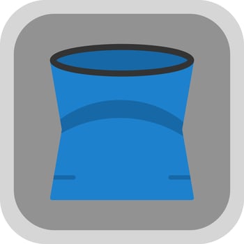 Neck gaiter Vector Icon Design