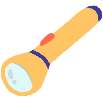 yellow plastic flashlight png