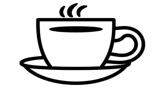 Caffeine Delight Unveiling the Irresistible Coffee Mug Icon for Your Design Projects vector