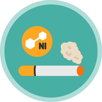 Nicotine Vector Icon Design