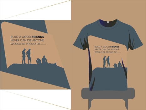 T-shirt template for textile to print ready vector