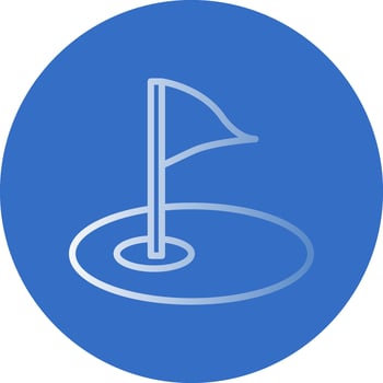 Golf course Vector Icon Design