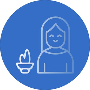 Hestia Vector Icon Design