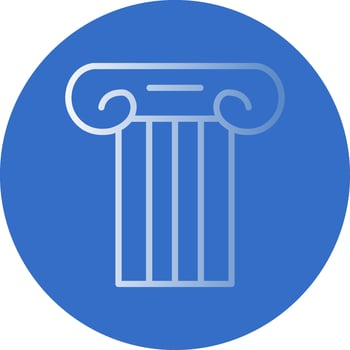 Ancient pillar Vector Icon Design