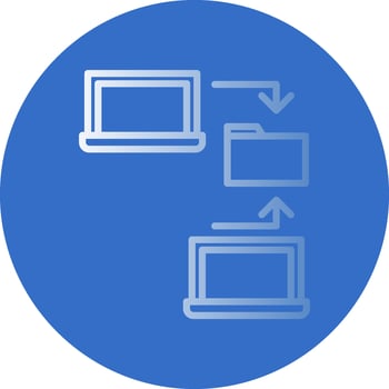 Data sharing Vector Icon Design