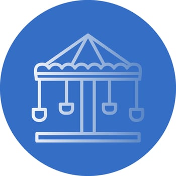Merry go round Vector Icon Design
