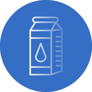 Milk box Vector Icon Design