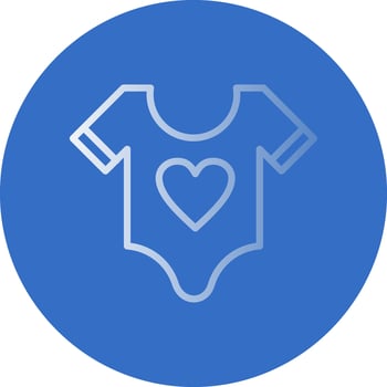 Baby shirt Vector Icon Design