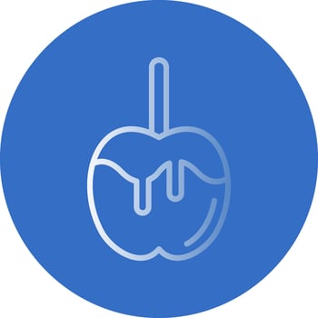 Caramel apple Vector Icon Design