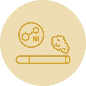 Nicotine Vector Icon Design