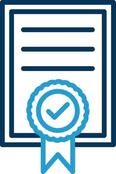 Certificate Vector Icon Design
