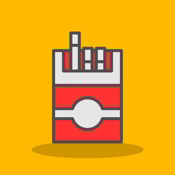 Cigarette Vector Icon Design