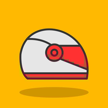 Helmet Vector Icon Design
