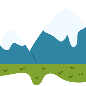 Snow mountains illustration png