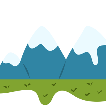 Snow mountains illustration png
