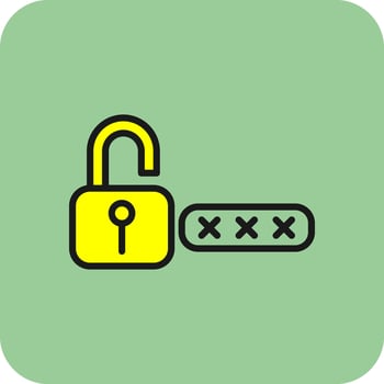 Password Vector Icon Design