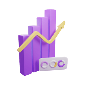 graph chart, infographic 3d icon png