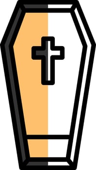 Coffin Vector Icon Design