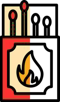 Matches Vector Icon Design