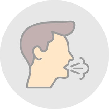 Cough Vector Icon Design