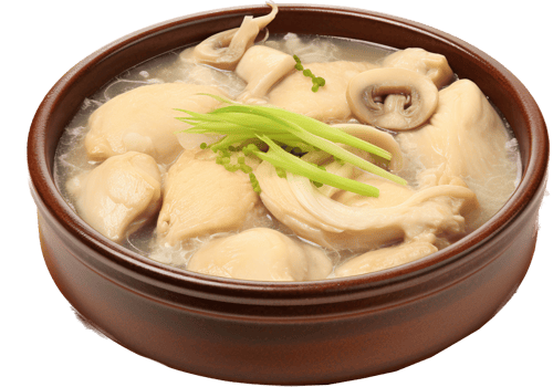 Ginseng chicken soup with . png
