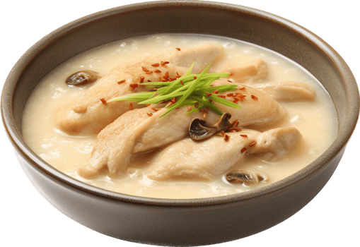Ginseng chicken soup with . png