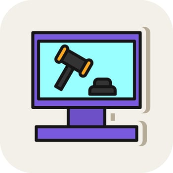 Auction Vector Icon Design