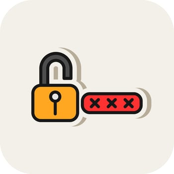Password Vector Icon Design