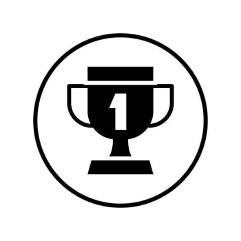 trophy icon vector icon trophy winner