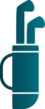 Golf bag Vector Icon Design