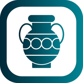 Amphora Vector Icon Design