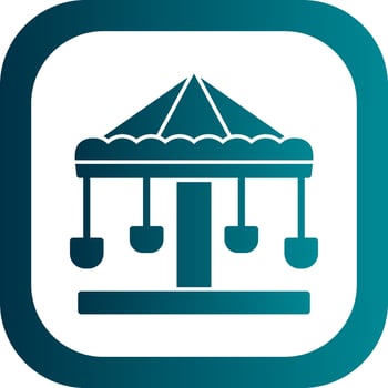 Merry go round Vector Icon Design