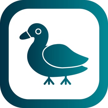 Duck Vector Icon Design